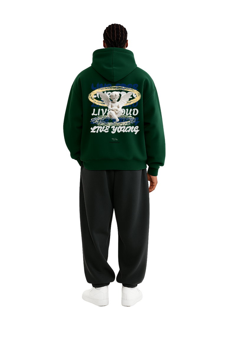 LIVE FREE Oversize Fleeced Hoodie