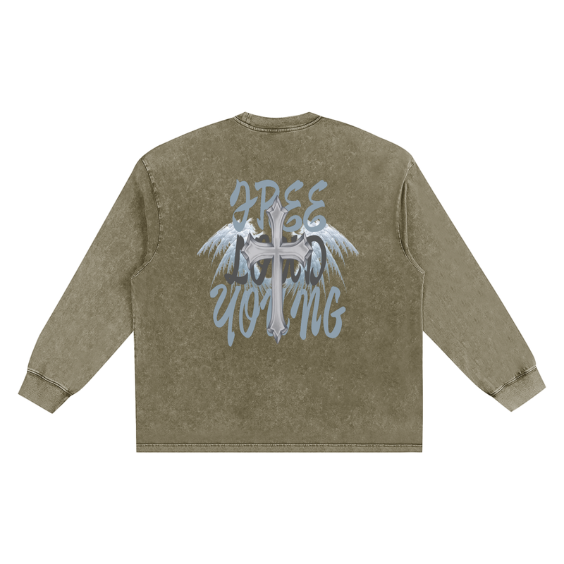 LIVE FREE Snow washed Long Sleeve