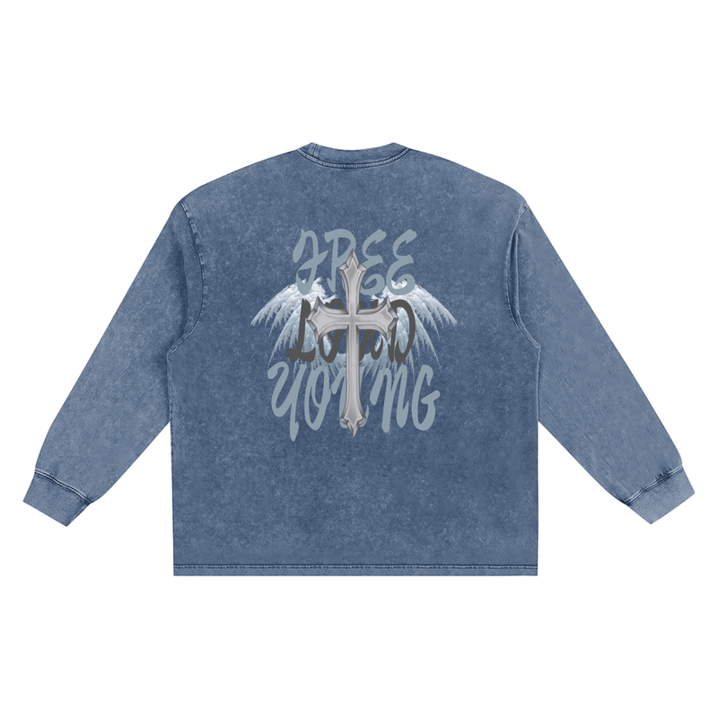 LIVE FREE Snow washed Long Sleeve